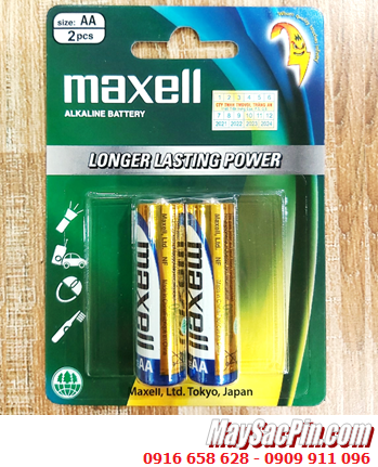 Maxell LR6(GD)2B; Pin AA 1.5v Alkaline Maxell LR6(GD)2B _Xuất xứ Liên doanh (MẪU MỚI)